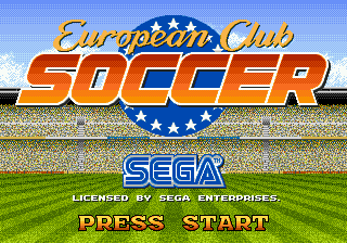 European Club Soccer Title Screen